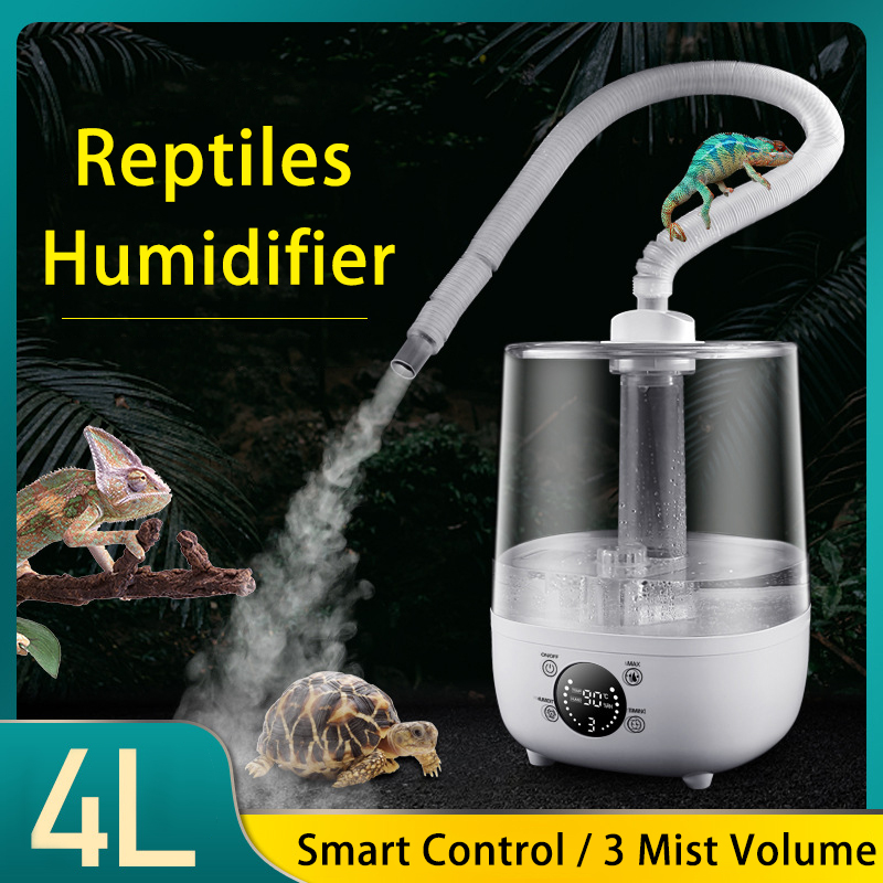 Terrarium Fogger Ultrasonic - 4L الزواحف مرابي المرطب مبيد مع