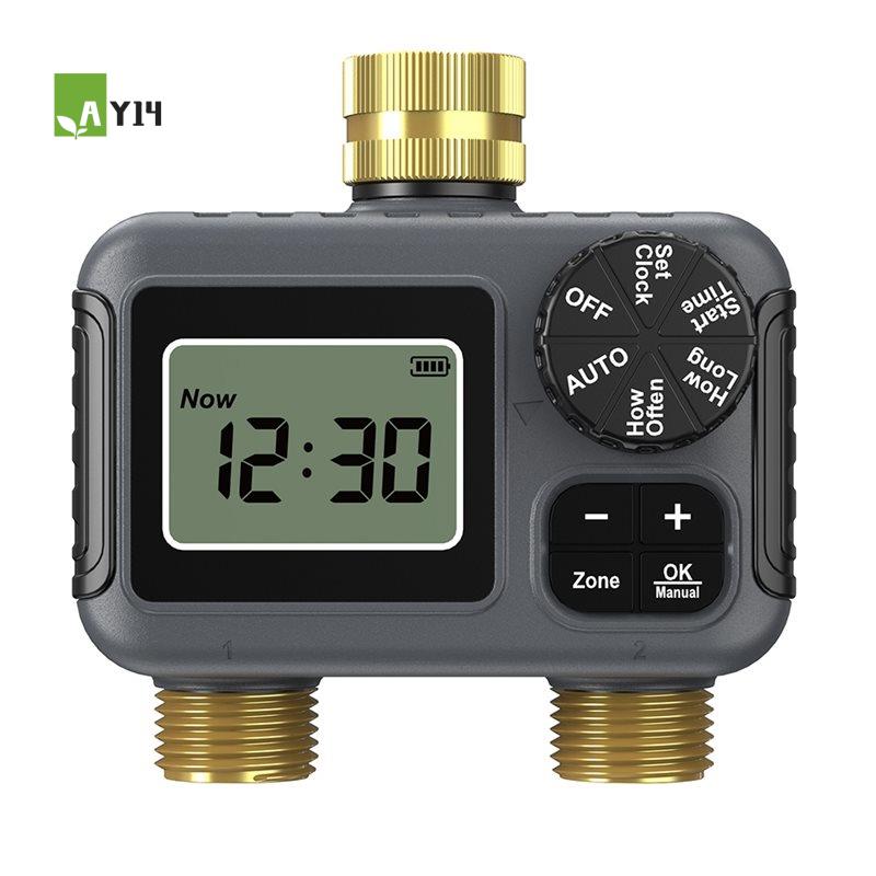 Timer Dual Outlet - AY14 - مؤقت ري أوتوماتيكي بمخرجين،