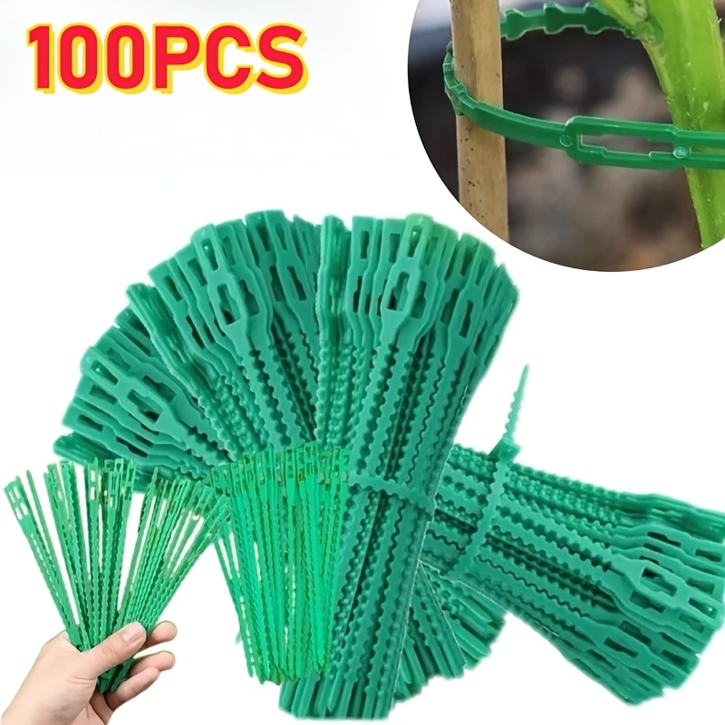 Vine Climbing Plastic - 100 قطعة من روابط النباتات القابلة