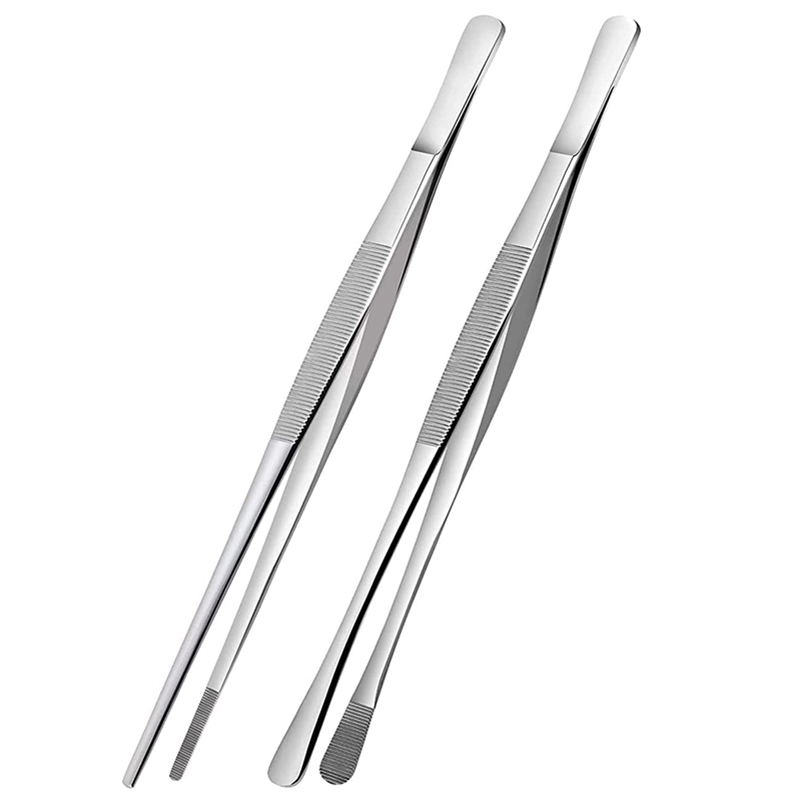 Feeding Tong Stainless - 2 قطعة 12 بوصة ملقط المطبخ