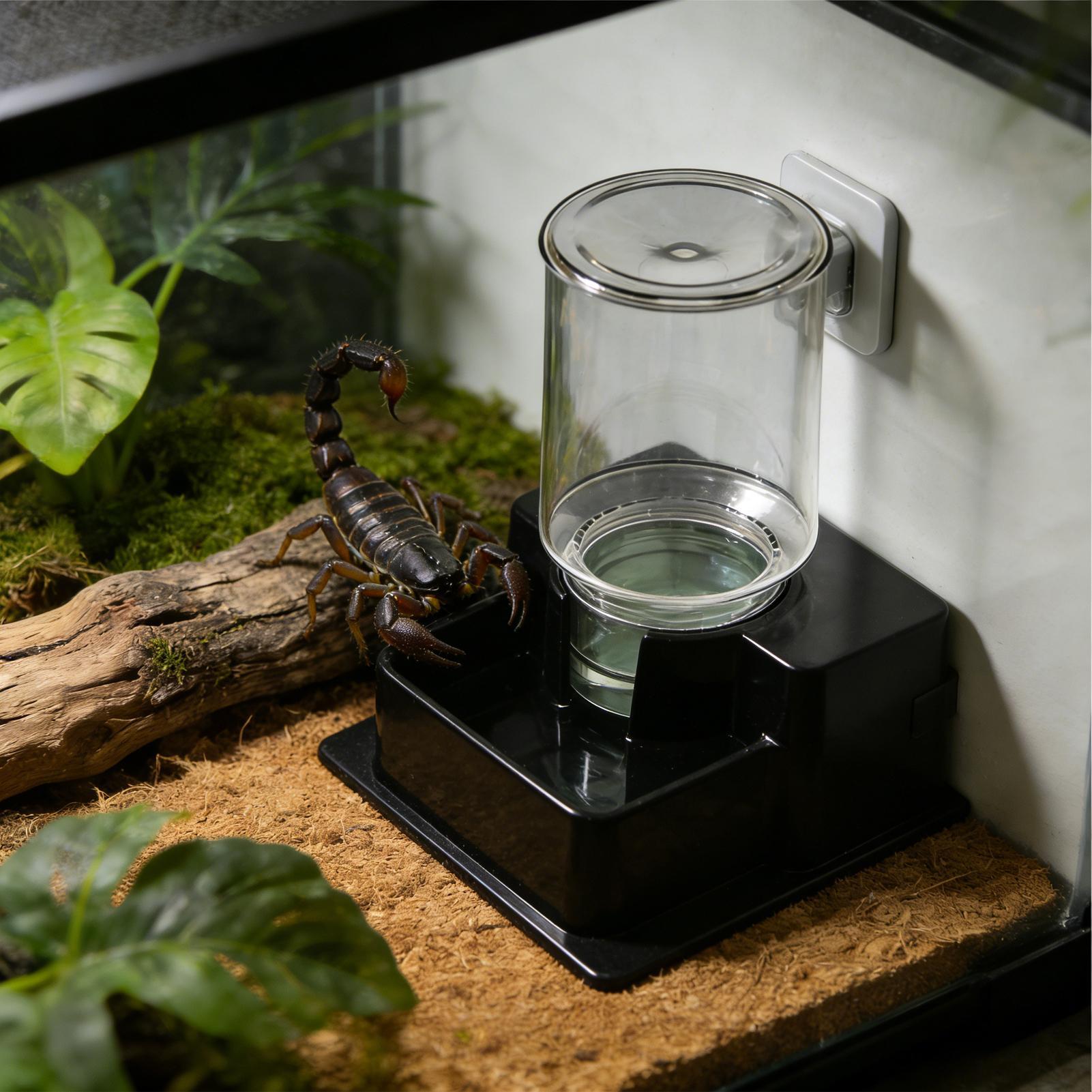 Water Dish Reptile - وعاء ماء أوتوماتيكي للزواحف، حاوية قابلة
