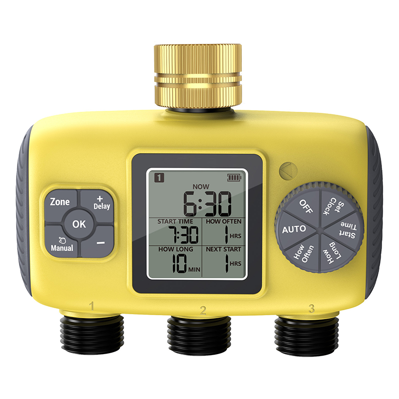 Timer Dual Outlet - نظام ري ذكي بمنفذين مزدوجين، مؤقت