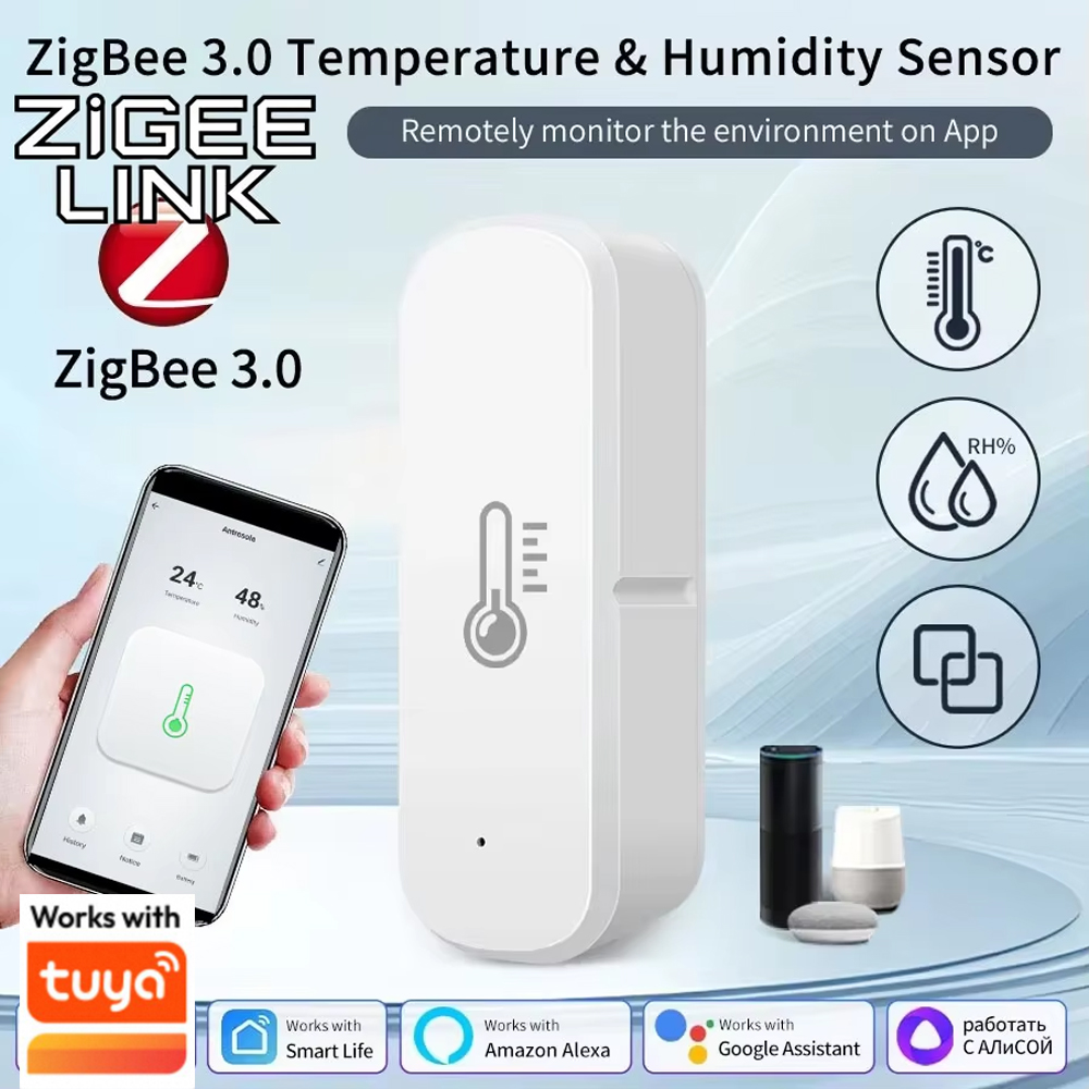Digital Hygrometer Probe - مستشعر ذكي للحرارة والرطوبة بتقنية Zigbee