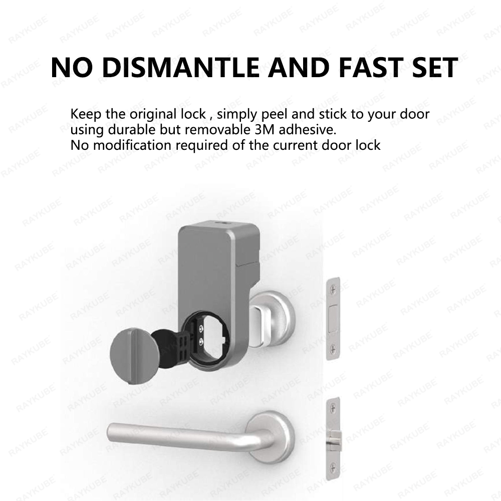 مجموعة قفل الباب الذكي RAYKUBE - مراجعة Glass Door Hinge وسعره