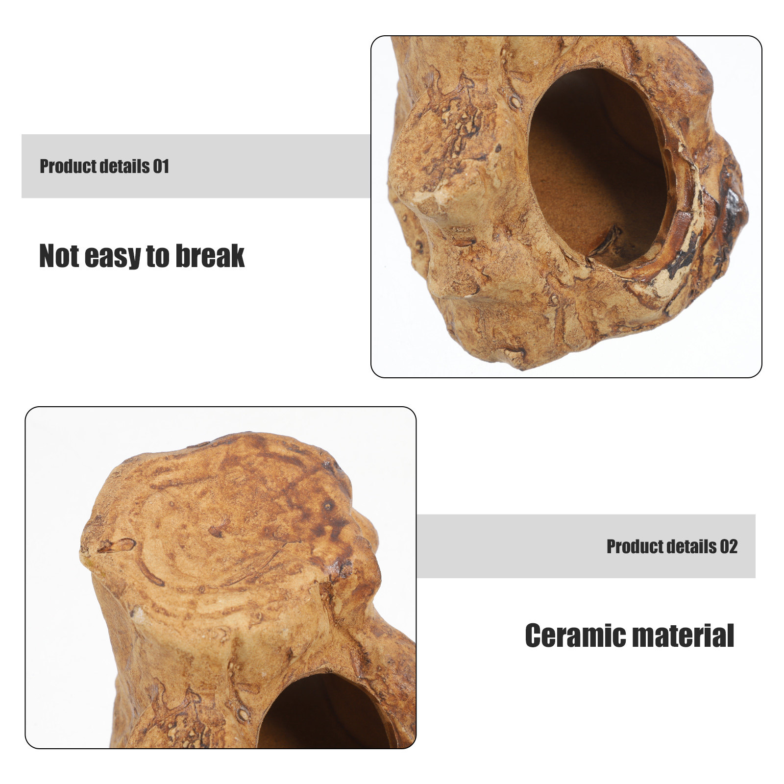 ديكورات حوض السمك من السيراميك - مراجعة Hide Cave Ceramic وسعره