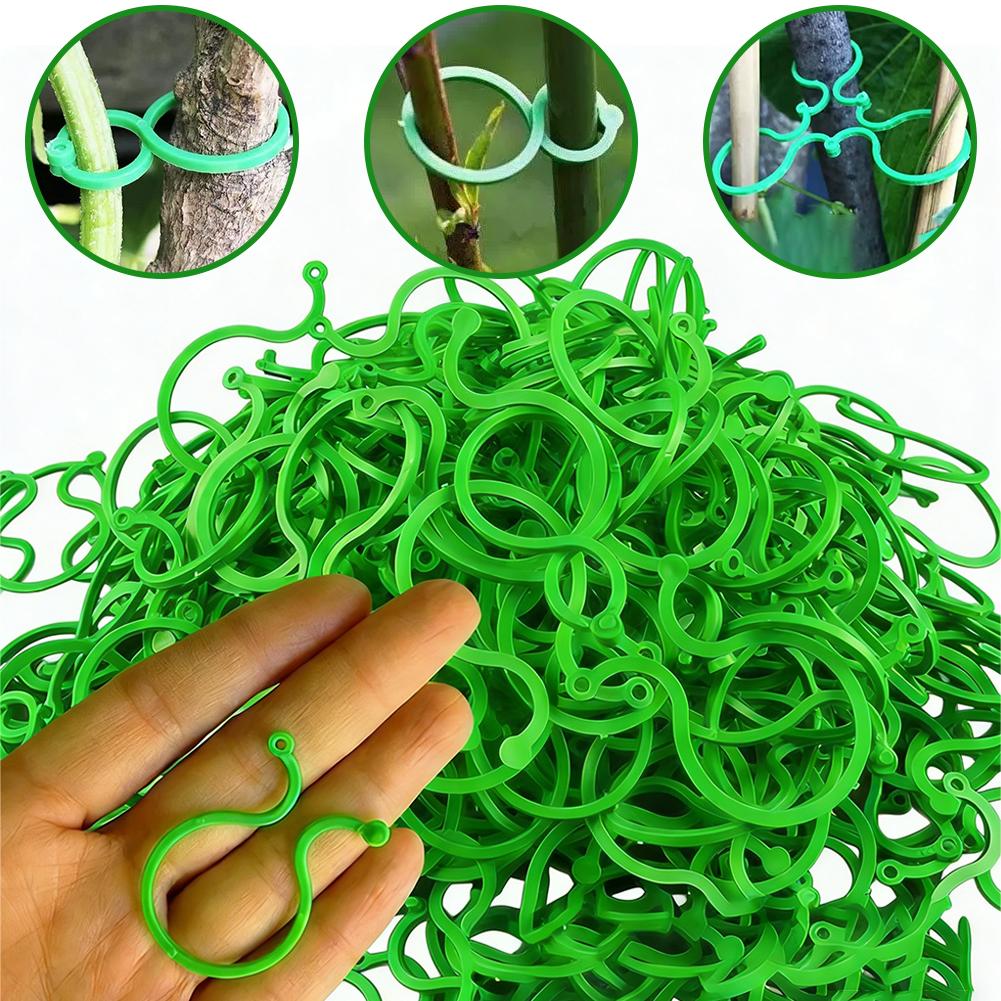 100 قطعة من مشابك دعم النباتات - مراجعة Vine Climbing Plastic وسعره
