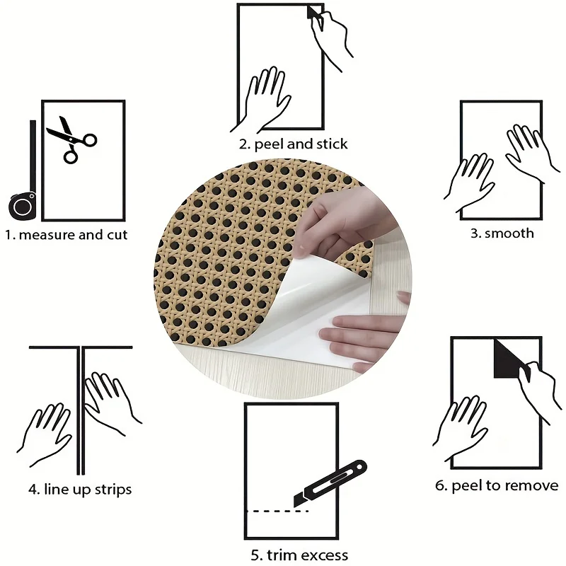 45 سنتيمتر الرجعية الروطان نمط - مراجعة Pvc Panel Background وسعره