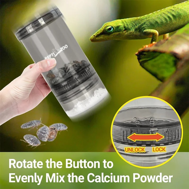 طقم صندوق تغذية للزواحف والحشر - مراجعة Calcium Powder Reptile وسعره