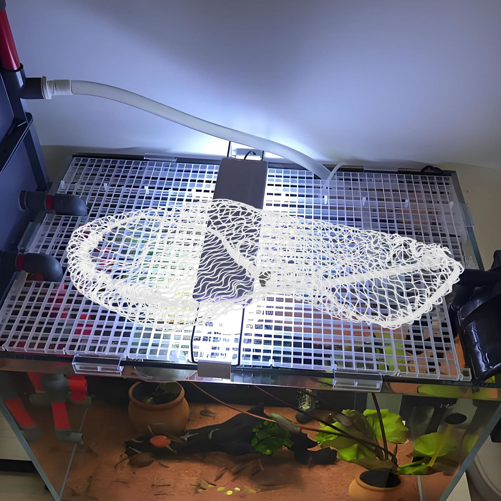 غطاء علوي من النايلون لأحواض ا - مراجعة Screen Top Mesh وسعره