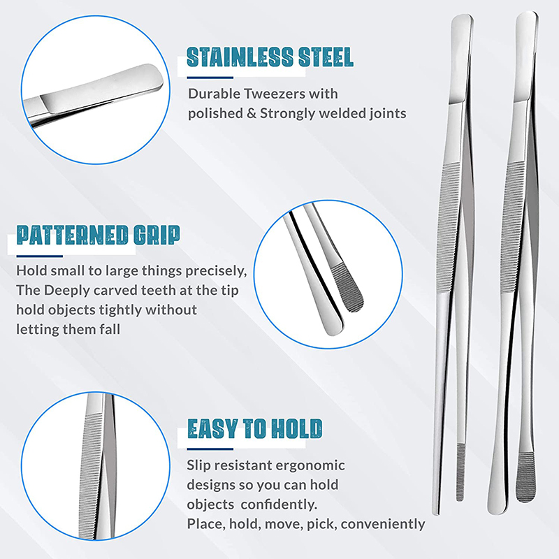 2 قطعة 12 بوصة ملقط المطبخ الط - مراجعة Feeding Tong Stainless وسعره
