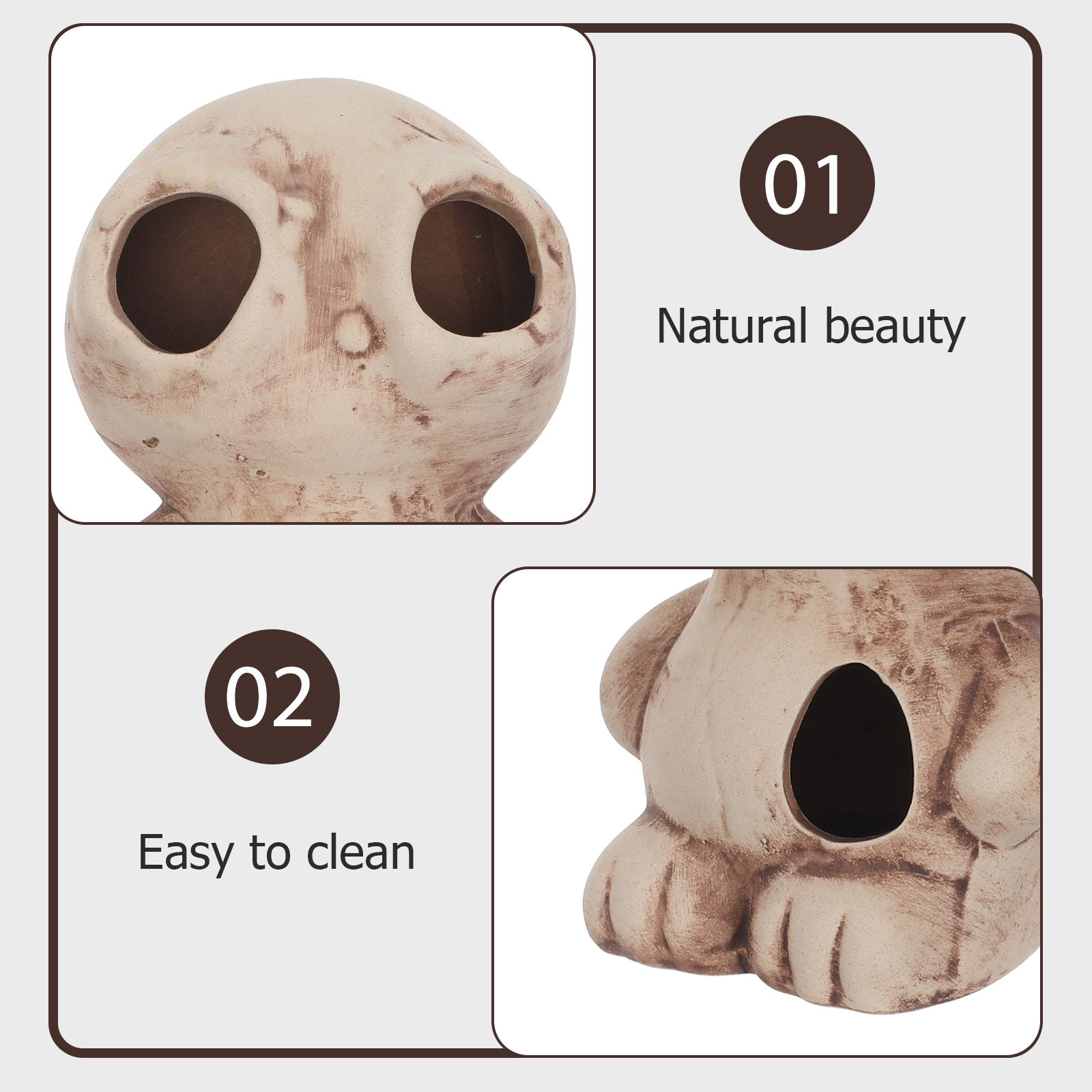 مخبأ للروبيان في حوض السمك، كه - مراجعة Hide Cave Ceramic وسعره