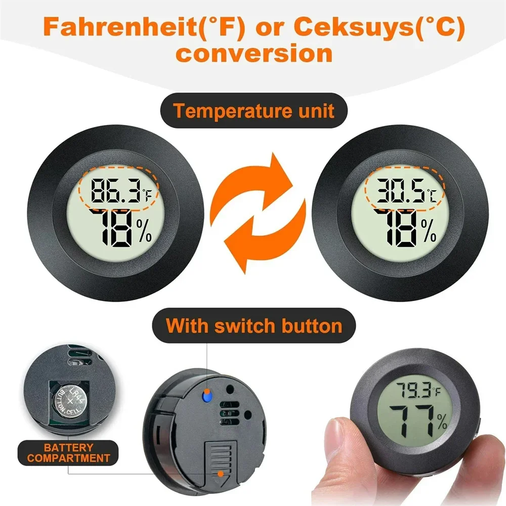 مقياس حرارة ورطوبة رقمي دائري  - مراجعة Digital Hygrometer Probe وسعره