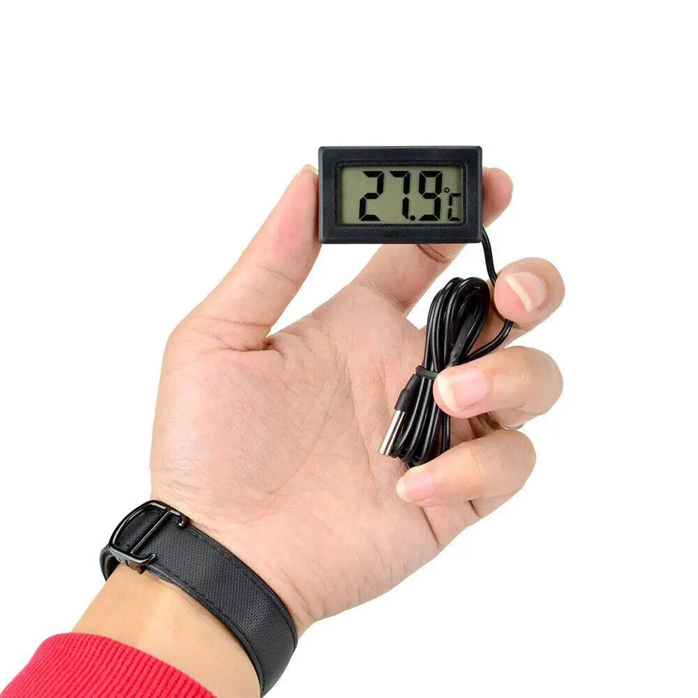 مقياس حرارة رقمي صغير LCD درجة - مراجعة Digital Hygrometer Probe وسعره