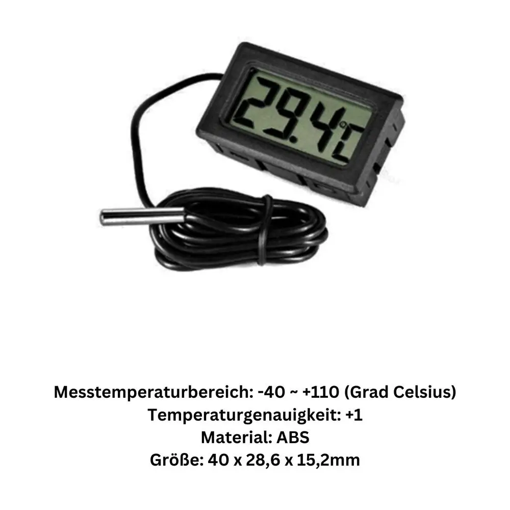 مقياس حرارة رقمي صغير LCD درجة - مراجعة Digital Hygrometer Probe وسعره