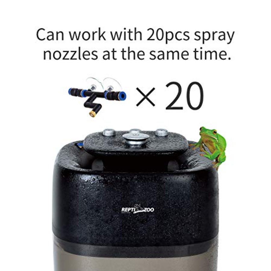 مرطب تراريوم للزواحف: خزان سعة - مراجعة Misting Nozzle Reptile وسعره