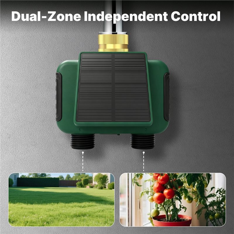 A25F-Tuya مؤقت رشاش مياه ذكي ي - مراجعة Timer Dual Outlet وسعره