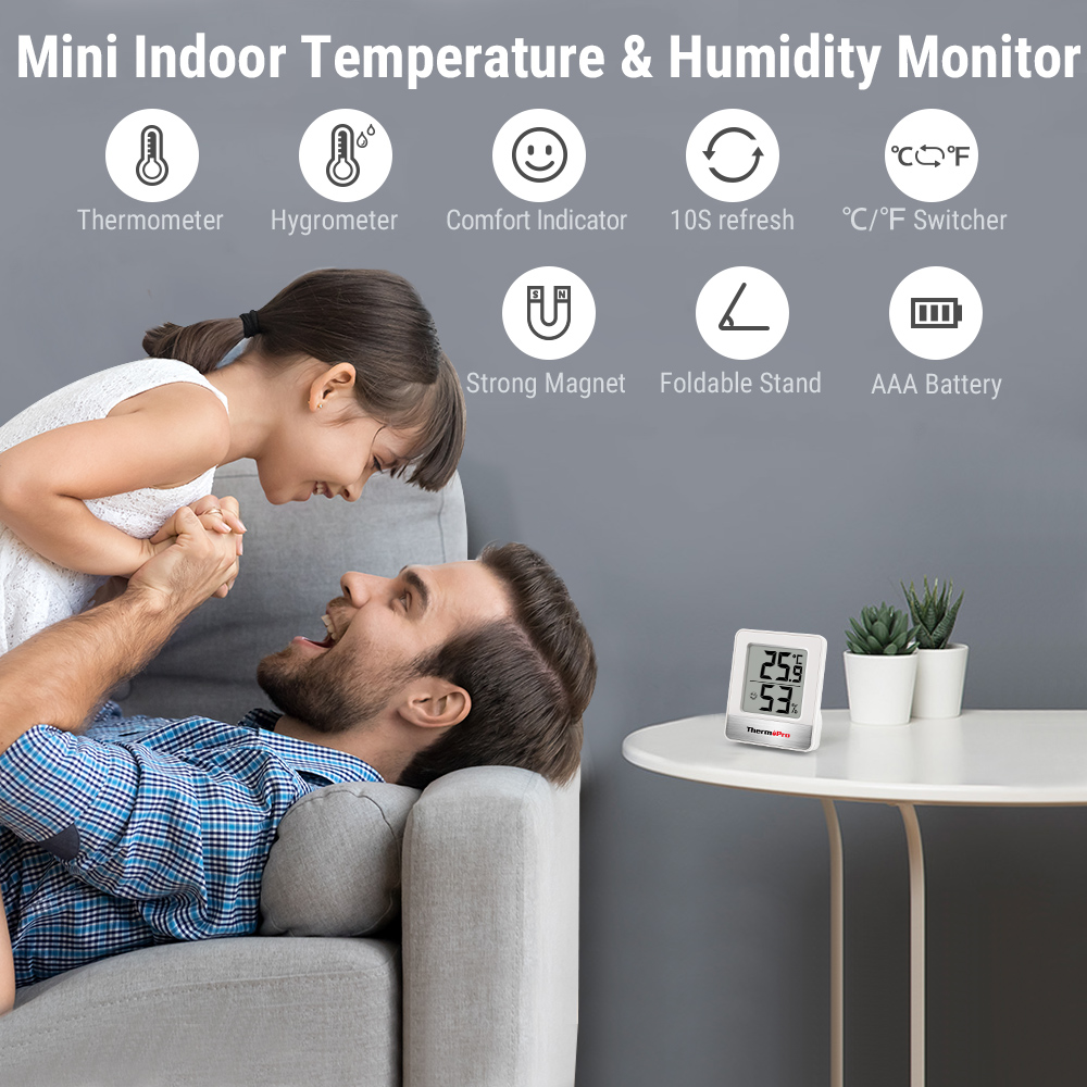 ThermoPro TP49 محطة الطقس الصغ - مراجعة Digital Hygrometer Probe وسعره