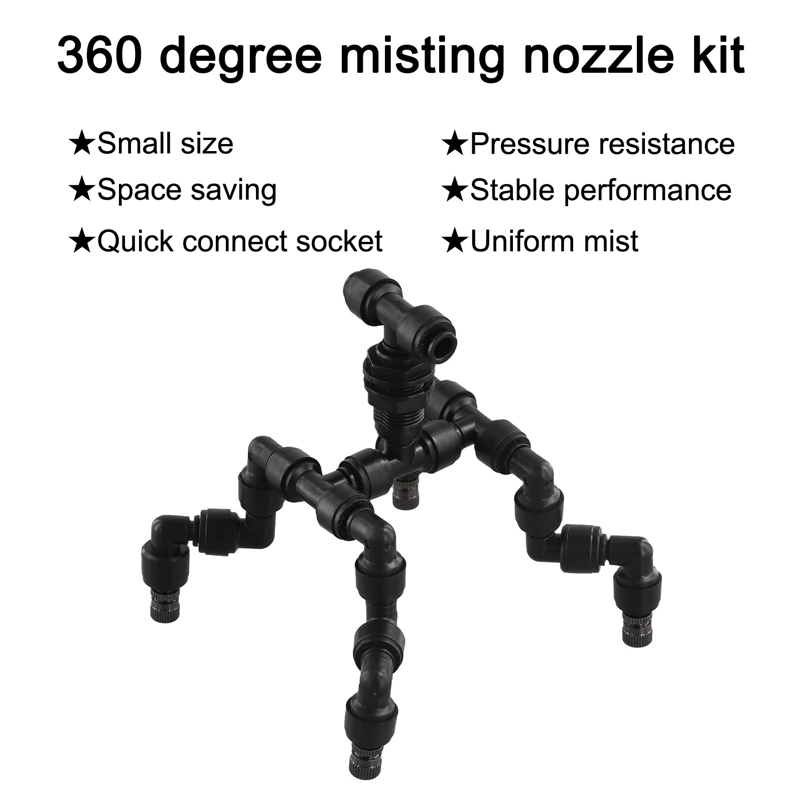 فوهة رش بلاستيكية سوداء قابلة  - مراجعة Misting Nozzle Reptile وسعره