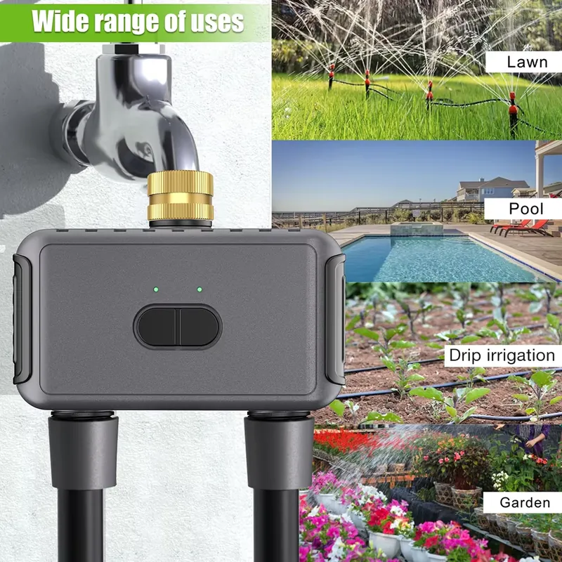 WAP01 مؤقت ري ذكي بتحكم عبر تط - مراجعة Timer Dual Outlet وسعره