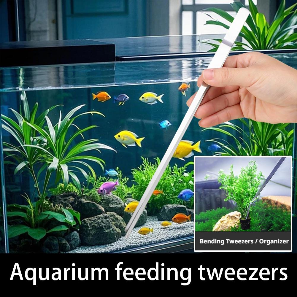 ملقط حوض السمك من الفولاذ المق - مراجعة Feeding Tong Stainless وسعره