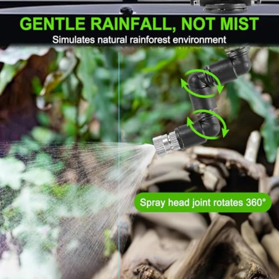 نظام رش الضباب للزواحف في الحا - مراجعة Misting Nozzle Reptile وسعره