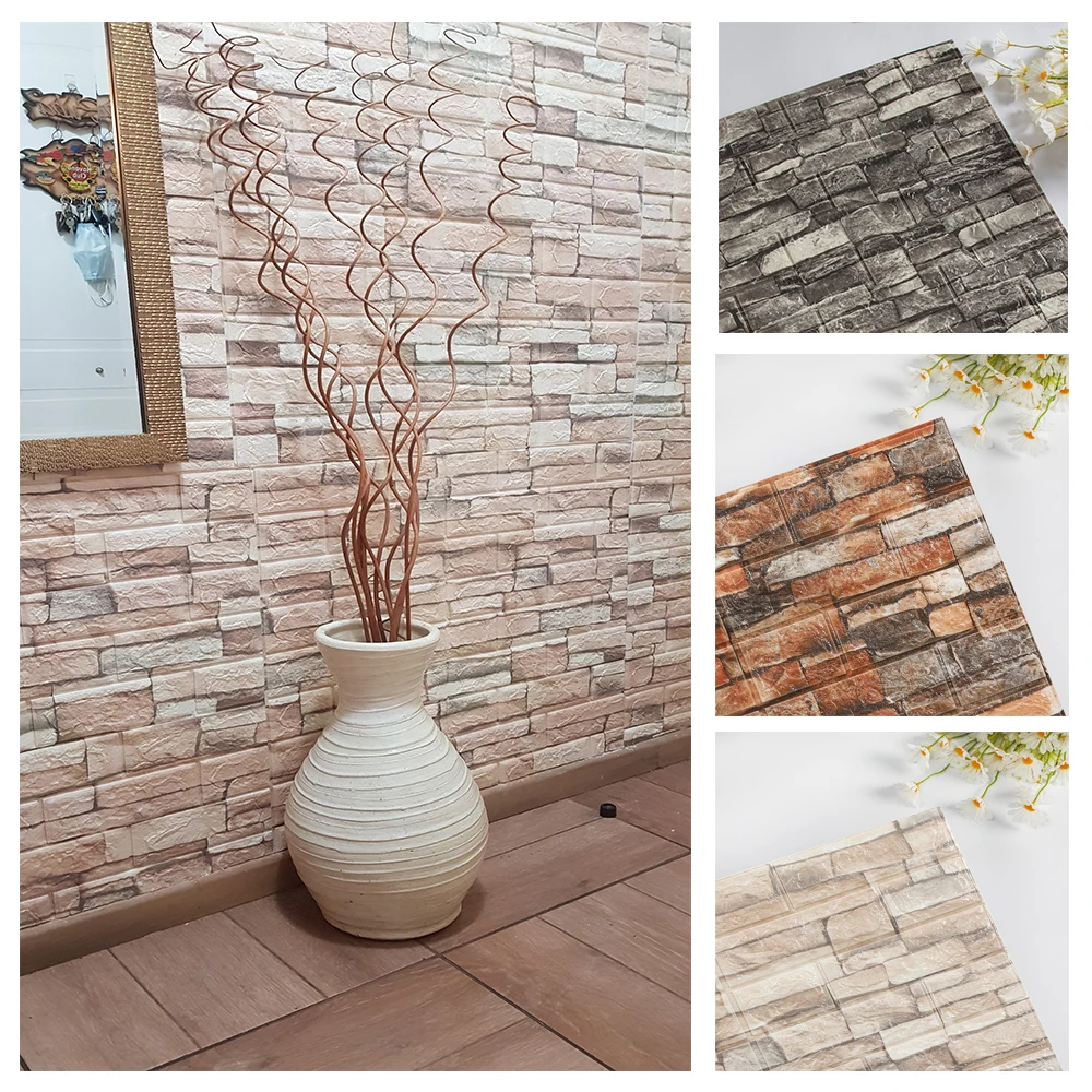 ملصقات حائط من الطوب ثلاثي الأ - مراجعة Pvc Panel Background وسعره
