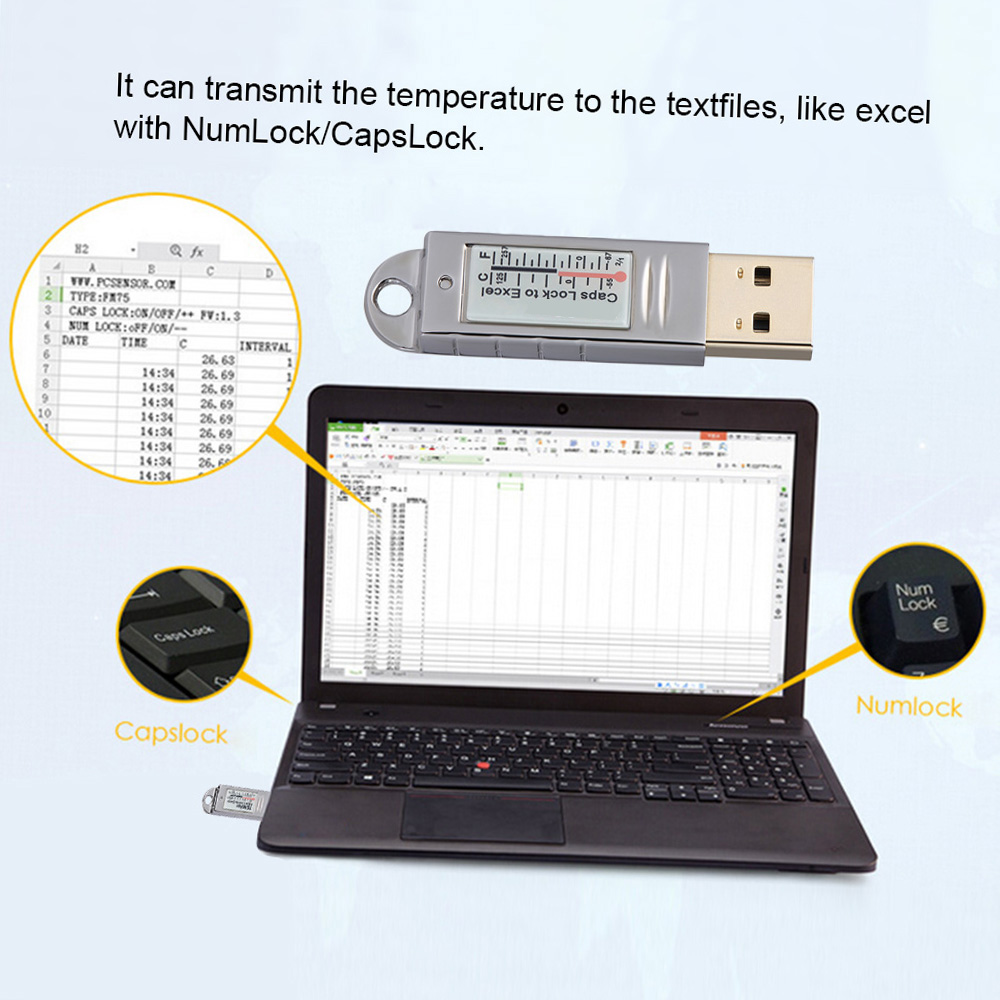 جهاز قياس الحرارة والرطوبة USB - مراجعة Digital Hygrometer Probe وسعره